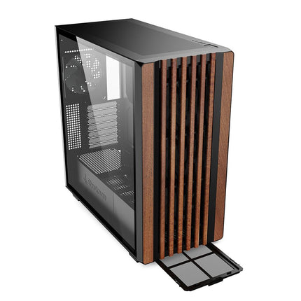 Case Sharkoon Rebel C70G RGB | ATX | Mid Tower | 4 Ventiladores RGB PWM | Frente de Madera | Vidrio Templado | Negro