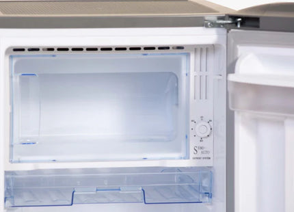 GRS GRD 186-1P-VCM Refrigeradora con Escarcha de 6 pies³, Dispensador y 1 Puerta Gris Acero