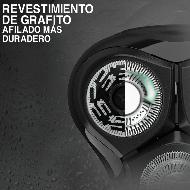 Afeitadora Rotativa Remington Style R4011 | Cuchillas de Grafito | Active Contour 360° | Inalámbrica 50 Min | Resistente al Agua