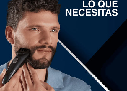 Kit Recortador de Barba Remington The Works MB906 | Recortadora Ajustable | Afeitadora Rotativa | Precisión Total | Hasta 45 Min Inalámbrico