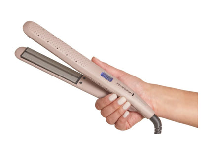 Plancha Alisadora Remington Húmedo y Seco S27A (110) F | Sensor Inteligente | Cerámica Anti-Frizz | Hasta 230 °C | Pantalla Digital