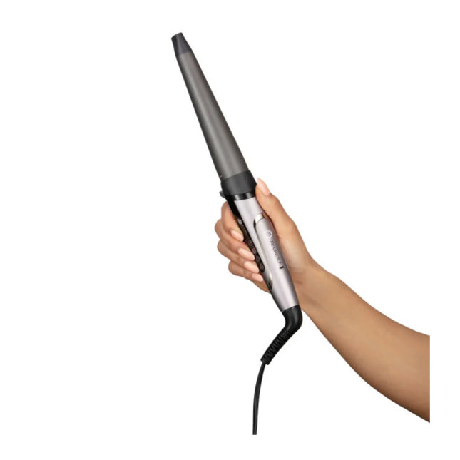 Rizador Remington Proluxe CI21AV(110)F | Tecnología StyleAdapt™ | Barril Cónico 19–32 mm | Cerámica Avanzada de Diamante | Pantalla LCD