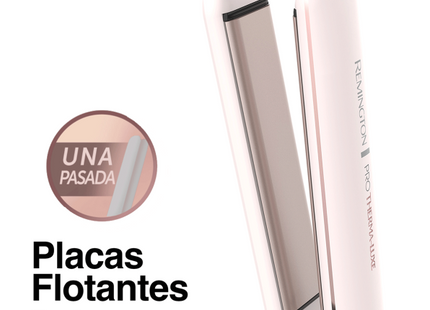 Plancha Remington ProThermaluxe S9100 | Temperatura Inteligente OPTIHeat | Placas PROCerámica 1" | Calentamiento Rápido 15s | Apagado Automático