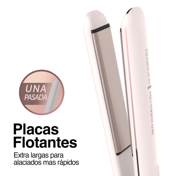 Plancha Remington ProThermaluxe S9100 | Temperatura Inteligente OPTIHeat | Placas PROCerámica 1" | Calentamiento Rápido 15s | Apagado Automático