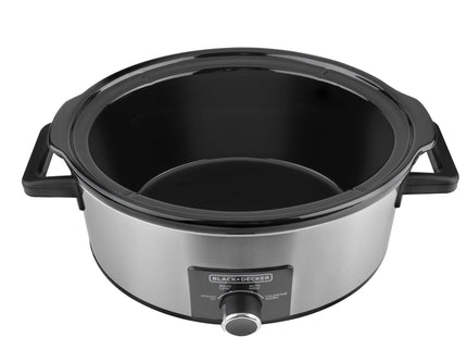 Olla de Cocción Lenta Black + Decker SC2007S | 6.7L | Acero Inoxidable
