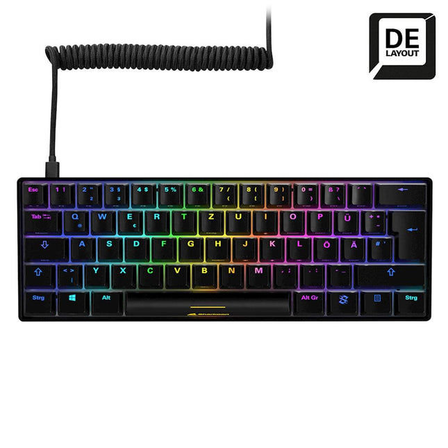 Teclado Gaming RGB Sharkoon Skiller SGK50 S4 TKL | Mecánico | Switch Rojo | Alámbrico USB | Inglés