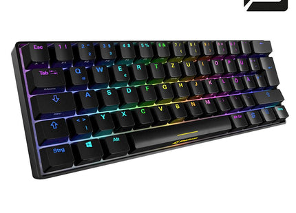 Teclado Gaming RGB Sharkoon Skiller SGK50 S4 TKL | Mecánico | Switch Rojo | Alámbrico USB | Inglés