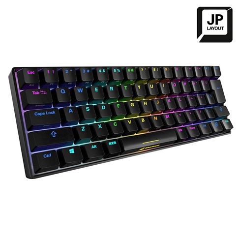 Teclado Gaming Sharkoon SKILLER SGK50 S4 | 60% | Mecánico Kailh Blue | RGB | Hot-Swap | USB-C ￼