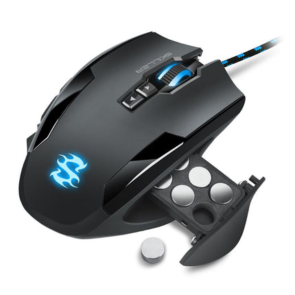 Mouse Gaming RGB Sharkoon Skiller SGM1 | Alámbrico | Sensor Láser 16000 DPI | Personalizable | Negro