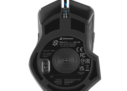 Mouse Gaming RGB Sharkoon Skiller SGM1 | Alámbrico | Sensor Láser 16000 DPI | Personalizable | Negro