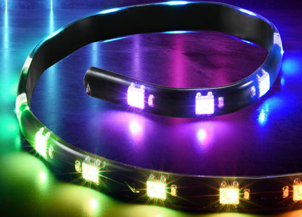 Cable Sharkoon de Luces Shark Blade RGB Strip | 40cm | Iluminación RGB Personalizable | Efectos de Luz | Adhesivo