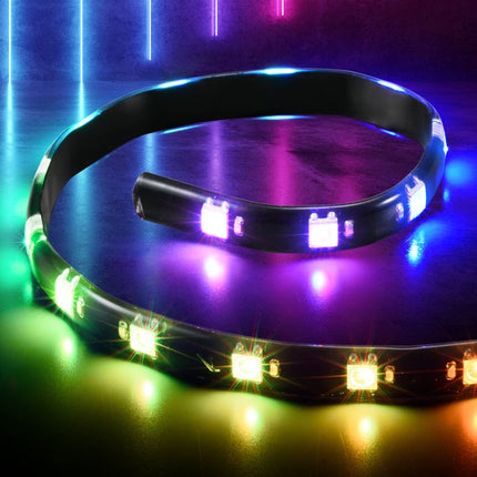 Cable Sharkoon de Luces Shark Blade RGB Strip | 40cm | Iluminación RGB Personalizable | Efectos de Luz | Adhesivo
