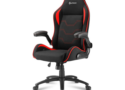 Silla Gaming Sharkoon ELBRUS 1 | Diseño Ergonómico | Reclinable | Base Metálica | Color Negro/Rojo