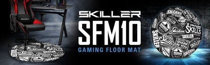 Alfombrilla Sharkoon Gaming Skiller SFM10 | Para Silla Gamer | Diseño Gamer | Antideslizante | 120cm