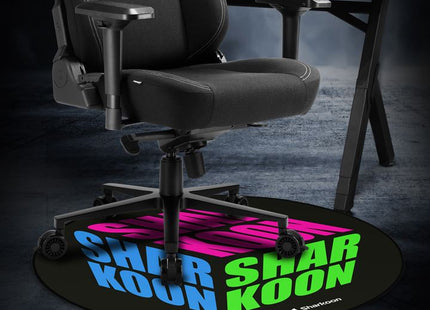 Alfombrilla Sharkoon para Silla SFM11 Cube | Protección de Suelo | Diseño Antideslizante | Negro