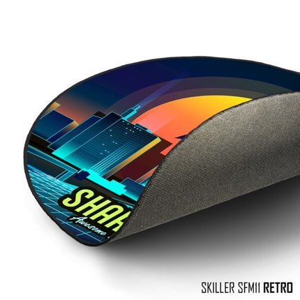Alfombrilla Sharkoon SFM11 Retro | Para Silla Gamer | Diseño Vintage | Antideslizante | 120cm