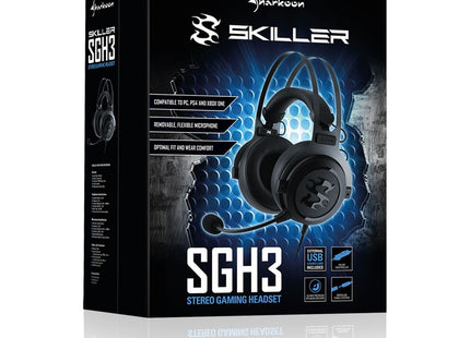 Headset Sharkoon Skiller SGH3 | Alámbrico | Sonido Estéreo | Negro