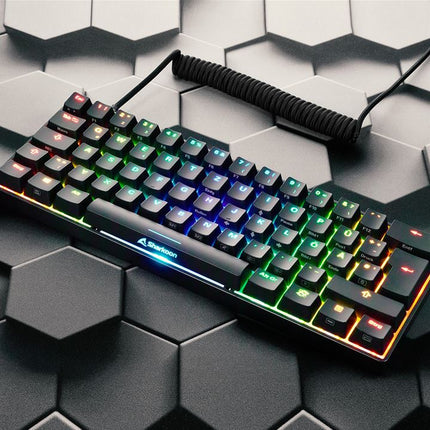 Teclado Gaming Sharkoon SKILLER SGK50 S4 | 60% | Mecánico Kailh Blue | RGB | Hot-Swap | USB-C ￼
