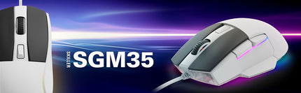 Mouse Gaming Sharkoon SGM35 | Alámbrico | RGB | 6400 DPI | 6 Botones | Ergonómico