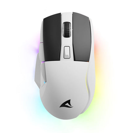 Mouse Gaming Sharkoon SKILLER SGM50W | Inalámbrico 2.4 GHz | Sensor ATG4090 6400 DPI | RGB | 6 Botones | Dock de Carga
