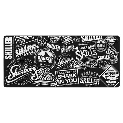 Mouse Pad Gaming Sharkoon SKILLER SGP2 XXL | 900x400 mm | Superficie Antideslizante | Estilo Collage SKILLER | Bordes Reforzados