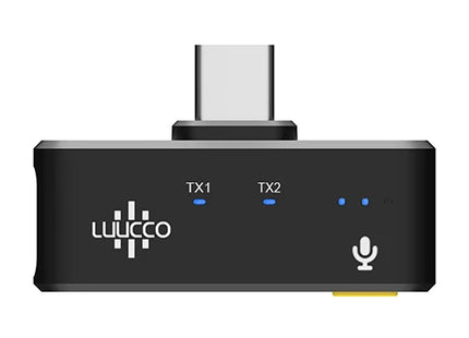 Luucco Micrófono Inalámbrico USB-C Negro, MiniPods-K1
