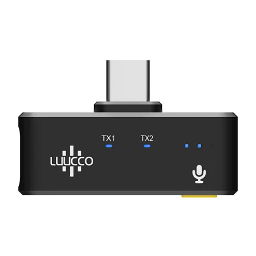 Luucco Micrófono Inalámbrico USB-C Negro, MiniPods-K1