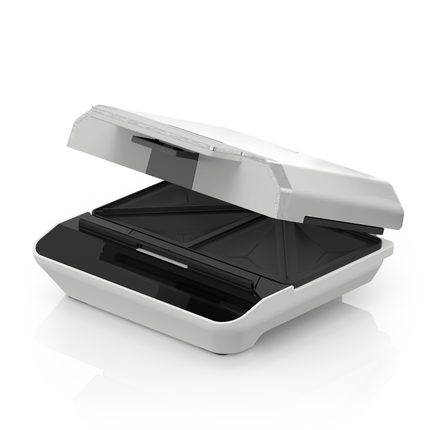 Sandwichera Black+Decker SM602F-1WDLA | 750 W | Anti‑adherente | Clip de Cierre | Almacenamiento Vertical