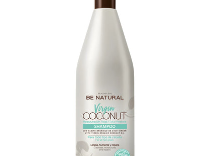 Shampoo Virgin Coconut Placent Life | 1000ml | Nutrición profunda y reparación intensiva para cabello seco y maltratado