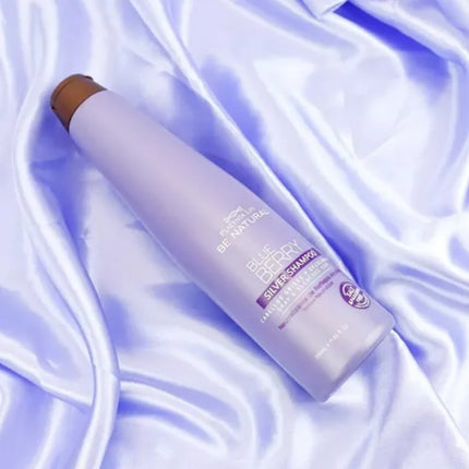 Shampoo Blue Berry Silver Placent Life | 350ml | Matizante para cabellos rubios o con canas | Neutraliza tonos amarillentos