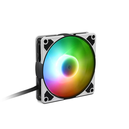 Abanico Gaming Sharkoon Silentstorm 120 PWM RGB | 120mm | Silencioso | 9 LED RGB Direccionables | Blanco y Gris