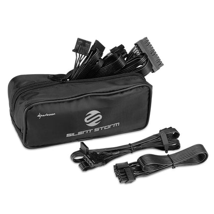 Fuente de Poder Sharkoon SilentStorm SFX Gold 500W | 80 Plus Gold | Semimodular | Formato SFX | Ventilador 120mm