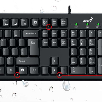 Teclado Genius Smart KB-100 | USB | Español | Diseño Delgado | Color Negro
