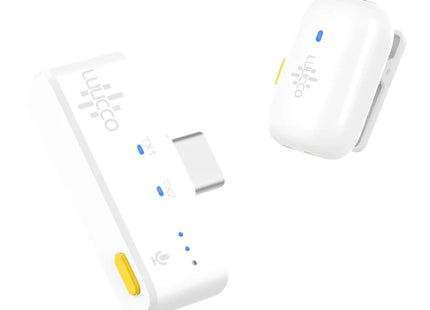 Luucco Micrófono Inalámbrico USB-C Blanco, MiniPods-K1