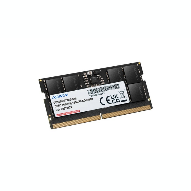 Memoria RAM Laptop ADATA GOLD GD5S5600716G-SMI | 16GB | DDR5 | 5600MHz | SODIMM