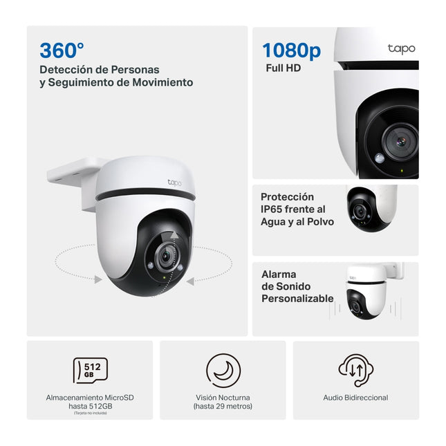 Cámara de Seguridad para Exterior TP-Link, Tapo C500