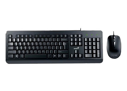 Mouse óptico Genius KM-160 negro ergonómico con cable USB