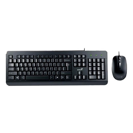 Teclado y Mouse Genius KM-160 | Alámbrico USB | Español | Color Negro