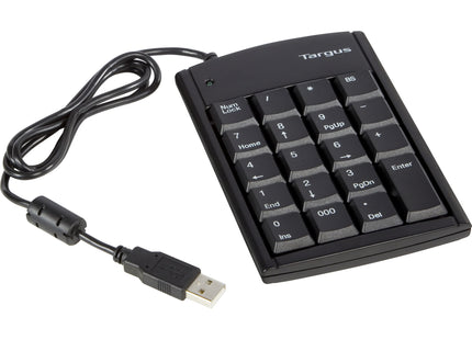 Targus teclado numerico  mini USB con hub USB 2 puertos PAUK10