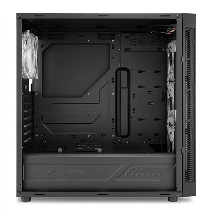 Case Sharkoon Gaming TG5 Pro RGB | Media Torre | Panel de Vidrio Templado | 3 Ventiladores RGB | Negro