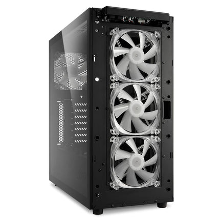 Case Sharkoon Gaming TG5 Pro RGB | Media Torre | Panel de Vidrio Templado | 3 Ventiladores RGB | Negro