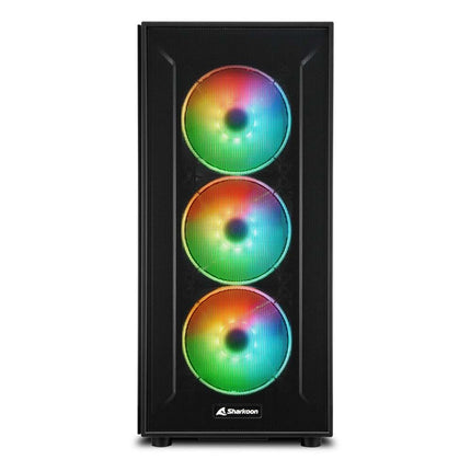 Case Sharkoon TG6M RGB | ATX | Mid Tower | 4 Ventiladores RGB | Vidrio Templado | Negro