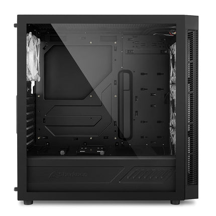 Case Sharkoon TG6M RGB | ATX | Mid Tower | 4 Ventiladores RGB | Vidrio Templado | Negro