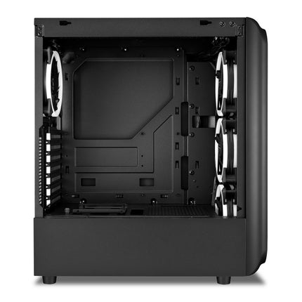 Case Sharkoon TK5M RGB | ATX | Mid Tower | 4 Ventiladores RGB | Vidrio Templado | Negro