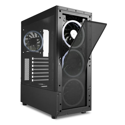 Case Sharkoon TK5M RGB | ATX | Mid Tower | 4 Ventiladores RGB | Vidrio Templado | Negro