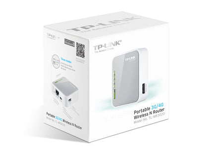 Router TP-Link TL-MR3020 vista superior completa con antena integrada