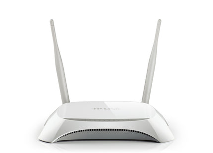 Router TP-Link TL-MR3420 vista frontal con indicadores LED