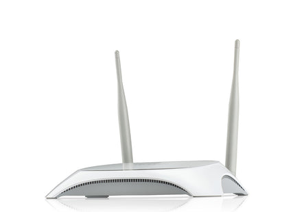 Router TP-Link TL-MR3420 vista lateral derecha con antenas