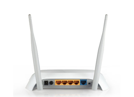 Router TP-Link TL-MR3420 vista superior con logo TP-Link