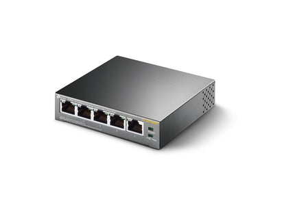 Switch TP-Link TL-SF1005P puertos PoE+ detalle close-up